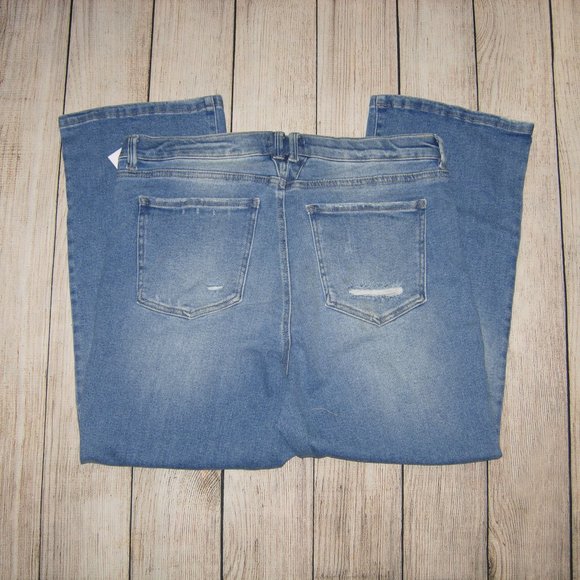 Mason & Belle Mid-Rise Cropped Straight Jeans 14/32 NEW WITH TAG - Picture 4 of 6